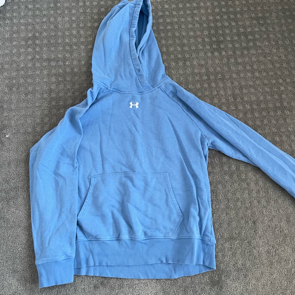 Lately worn blue under armor sweatshirt
